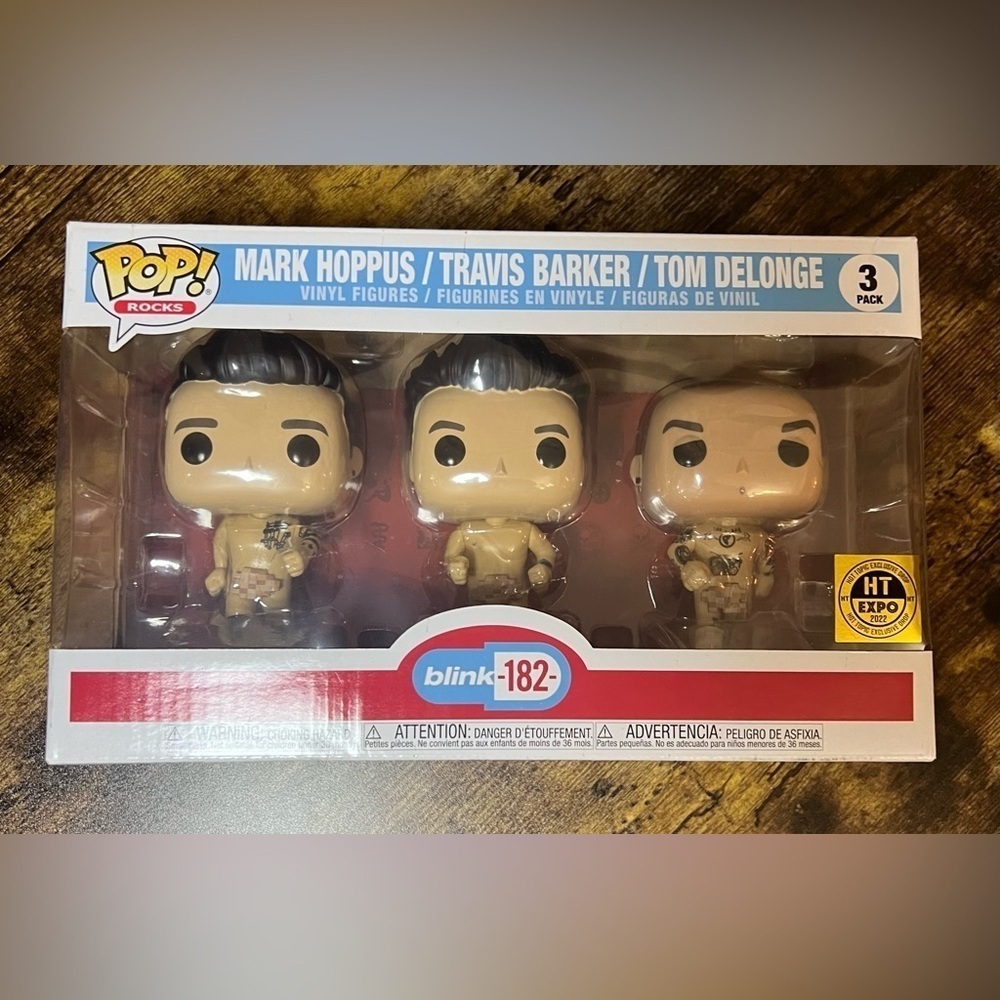 Funko Pop | Pop Rocks, Hot Top Expo 2022 Exclusive set, Blink 182.